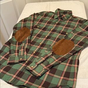Polo by Ralph Lauren Green and Brown Plaid Shirt